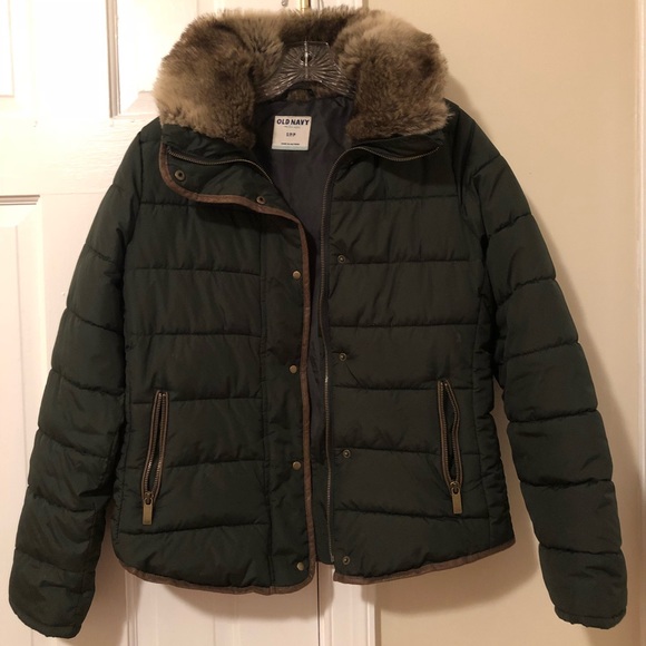 Old Navy Jackets & Blazers - Forest green puffer jacket. Old Navy.